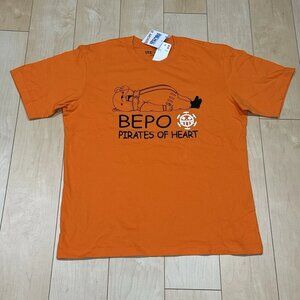 ONE PIECE Uniqlo T Shirt USA L BEPO PIRATES OF HEART Orange Anime Japan XL Gift